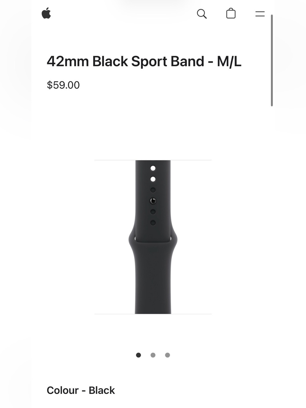 Authentic Apple Watch Sport band